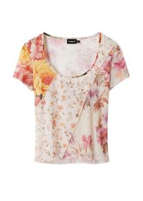 Desigual Tricou Femei bej, Mărimea L