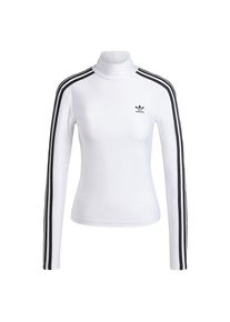 adidas originals Dames Shirt 'Adicolor' zwart / wit 4XS