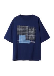 Desigual Tricou Bărbaţi albastru, Mărimea S