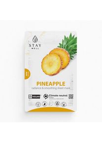 Stay Well - Vegan sheet mask PINEAPPLE Maschere in tessuto 23 g unisex