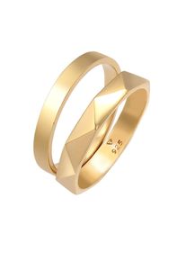 Elli - Anello a fascia basic in Argento Sterling 925 suficie esagonale battuta AnElli 1 pieces female