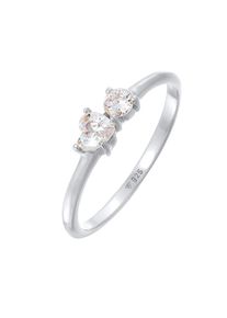 Elli - Anello di fidanzamento cuore con cristalli di zirconia in argento sterling 925 AnElli 1 pieces female