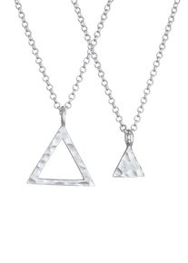 Elli - Partner Collana Triangolo Ciondolo Triangolo Geo Minimal in argento sterling 925 Collane 1 pieces female