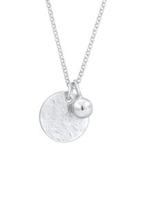 Elli - Pendente a piastrina superficie irregolare deisgn Geo in Argento Sterling 925 Collane 1 pieces female