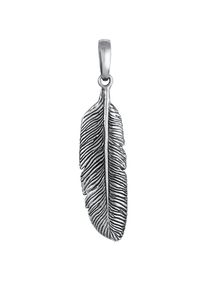 Kuzzoi - Ciondolo simbolo della piuma Boho Style in argento sterling 925 Gioielli da uomo 1 pieces male