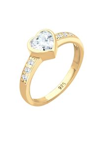 Elli - Simbolo del Cuore Fidanzamento con Cristalli di Zirconia in Argento Sterling 925 AnElli 1 pieces female