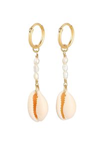 Elli Premium - Perla di Acqua Dolce Moderna in Argento 925 Orecchini a cerchio 1 pieces female
