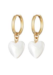 Elli - Cerchi con Cerniera Donna Aspetto Intrecciato Colore Oro Orecchini a cerchio 1 pieces female