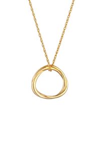 Elli - Collana in Argento Sterling 925 cerchio di tendenza Geo design Collane 1 pieces female