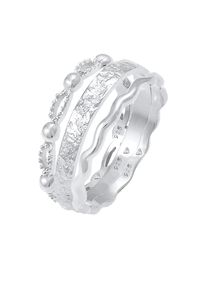 Elli - Anello a fascia in Argento Sterling 925 onde sfere AnElli 1 pieces female