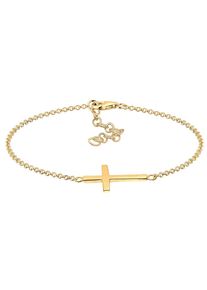 Elli - Croce di Base in Argento Sterling 925 Placcato Oro Rosa Bracciali e Braccialetti 1 pieces female
