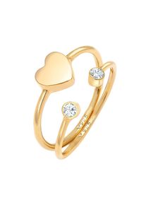 Elli - Anello impilabile di cristallo a forma di cuore di incastonato in argento sterling 925 AnElli 1 pieces female