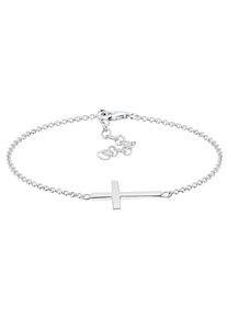 Elli - Croce di Base in Argento Sterling 925 Placcato Oro Rosa Bracciali e Braccialetti 1 pieces female