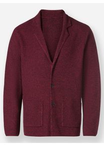 Marco Donati Heren Vest in bordeaux gemêleerd ,maat 48, Witt, 50% Katoen, 50% Polyacryl