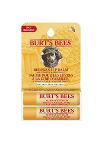 Burt's Bee Uni Beeswax Lip Balm Tube Blister Twin Pack