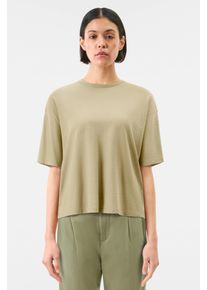 Drykorn LILANI T-shirt met korte mouwen in katoenen jersey in groene, maat XS