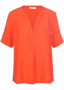 Peter Hahn - Blouse met korte mouwen, rood, Maat 36, synthetische vezel