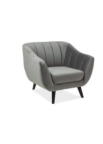 Signal Kreslo ELITE Velvet 1 | sivá