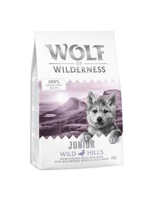 1kg Junior, canard Wolf of Wilderness - Croquettes pour chiot