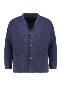 Ragman Strickjacke im Sakko-Stil, Marine, 3XL