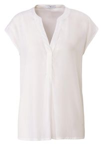 Peter Hahn - Blouse met verbrede schou­ders, wit, Maat 36, synthetische vezel