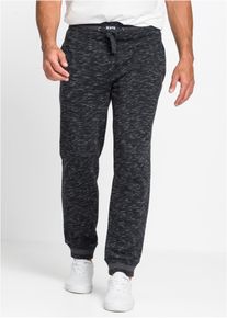 Pantalon de jogging chin&eacute; &agrave; finitions c&ocirc;tel&eacute;es - noir - taille 42/44 (M) avec coton - bonprix
