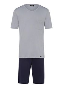 Hanro Shorty ' Night & Day ' Herren blau, grau Größe L Unifarben