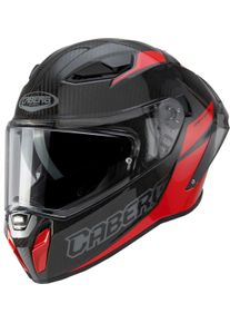 CABERG Drift Evo II Carbon Nova, casco integrale , colore: Nero/Rosso , dimensione: S