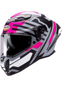 CABERG Drift Evo II Horizon, integraalhelm , kleur: Mat Grijs/Zwart/Pink , maat: M