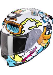 Scorpion EXO-JNR Air Fun, casque intégral enfants , couleur: Blanc/Bleu , taille: S