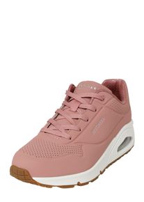 Skechers M&auml;n L&aring;g sneaker 'Uno Stand On Air' gammalrosa / silver Storlek 42