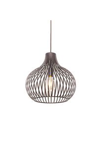 Qazqa Modern függőlámpa barna 38 cm - Saffira