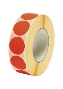 Markierungspunkte, &Oslash; 40 mm, 2000 Stk pro Rolle, rot, ab 10 Stk ratioform