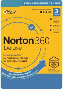 Norton 360 Deluxe 25 GB Cloud-Backup 3 Devices / 1 Year