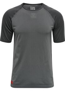 Hummel Koszulka funkcyjna 'Pro Grid' dla mężczyzn szary / ciemnoszary Rozmiar S