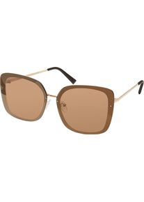 Urban Classics Heren Zonnebril 'December' goud One Size