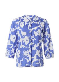 comma, comma casual identity Dames Blouse blauw / wit M