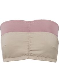Bandeau BH mit Bio-Baumwolle (2er Pack), beige, Gr&ouml;&szlig;e 40/42 (M), mit Baumwolle, bonprix