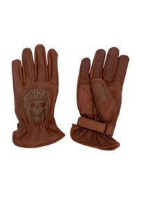 Rokker Tattoo Skull Motorradhandschuhe (Cognac)