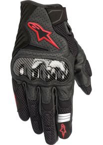 Alpinestars SMX-1 Air V2, gants , couleur: Noir/Rouge Néon , taille: 3XL