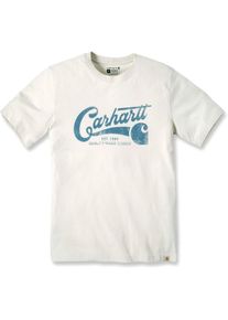 Carhartt Script Graphic, t-shirt , kleur: Wit/Blauw , maat: S