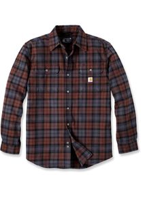 Carhartt Heavyweight Flannel Plaid, shirt , kleur: bruin/grijs , maat: L
