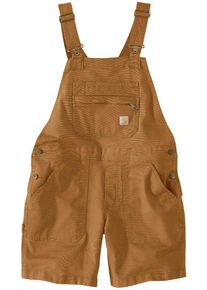 Carhartt Rugged Flex Canvas, culotte con tirantes mujer , color: Marrón Claro , tamaño: XS