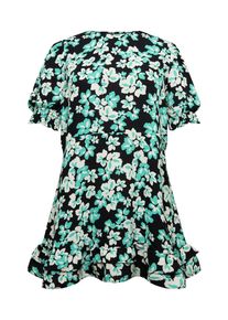 Dorothy Perkins Curve Dames Zomerjurk turquoise / zwart / wit 48