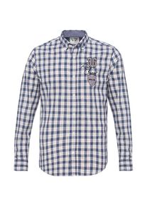 By Diess Collection Heren Overhemd beige / ecru / blauw XXXL
