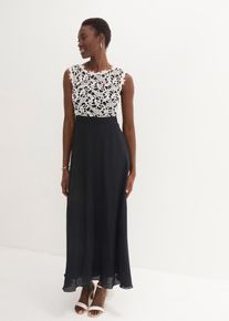 bonprix Női Alkalmi maxi ruha csipkével fekete 42