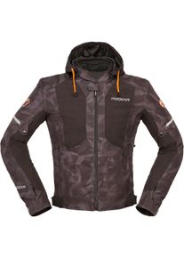 Modeka Jakson Camo 2in1, textile jacket waterproof , color: Black/Dark Grey , size: S