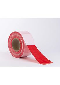 Afzetlint, uiterst scheurbestendig, aan beide zijden bedrukt, rood/wit, vanaf 20 stuks