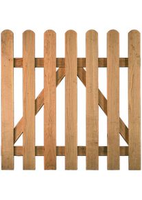 TETZNER & JENTZSCH Portail clôture à lattis T&J LUKA lattes verticale en bois à prix bas