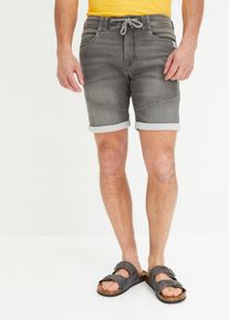 bonprix Bermudy dżinsowe dresowe, Regular Fit szary 42
